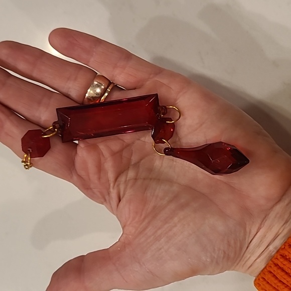 Ruby Red Prism Ornament - Picture 4 of 4